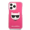 Karl Lagerfeld KLHCP13XTPECPI kietas dėklas iPhone 13 Pro Max 6,7 inch Fuchsia/FUSCHIA Choupette Head