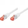 Tecline exertis Connect 2 m Patch-Cable SSTP CAT6 Halogen-Free White (71502W)