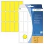HERMA - nuolatiniai lipdukai - Geltoni - 20 x 50 mm 480 vnt. (32 lapai x 15) (2411)
