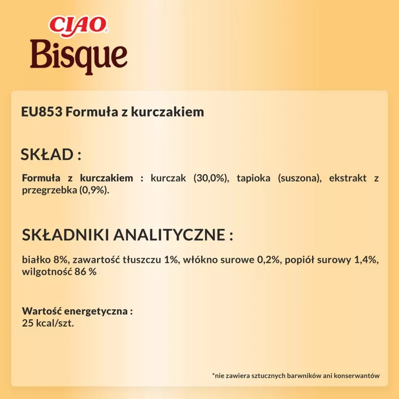 Inaba Ciao Bisque Chicken Soup skanėstas katėms, 40 g