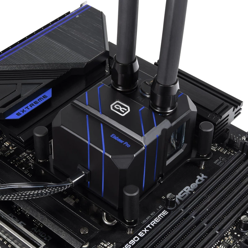 Aušintuvas skysčiu Alphacool Eisbaer Pro Aurora Akrilas Varis Nikelis 1/4 colio
