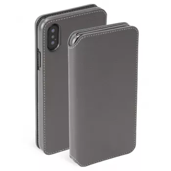 Dėklas Krusell Pixbo 4 Card SlimWallet, pilkas, iPhone XS Max