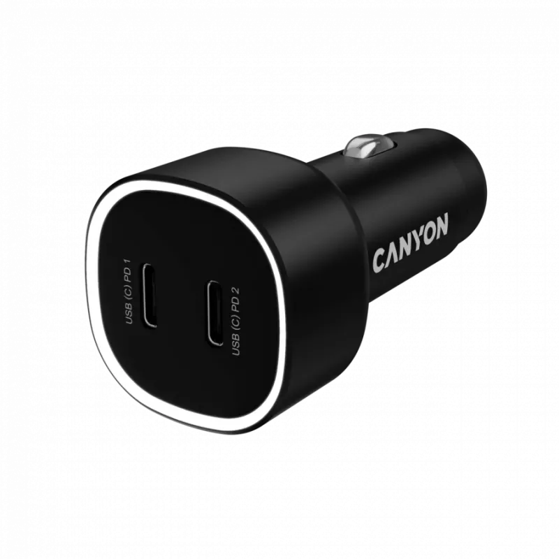 Automobilinis įkroviklis CANYON OnDrive 60 PD 60W 2xUSB-C