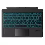 Inateck KB02027 belaidė QWERTZ klaviatūra su jutikliniu kilimėliu – juoda, 500 mAh baterija, Bluetooth, skirta Surface Pro serijai