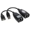 Genway USB-EX-50 USB 2.0 sąsajų šakotuvas, juodas