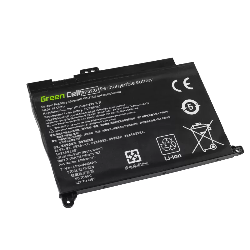 Baterija Green Cell HP150 – Ličio polimerinė 4500 mAh, skirta HP Pavilion 15-AU / 15-AW serijai, juoda