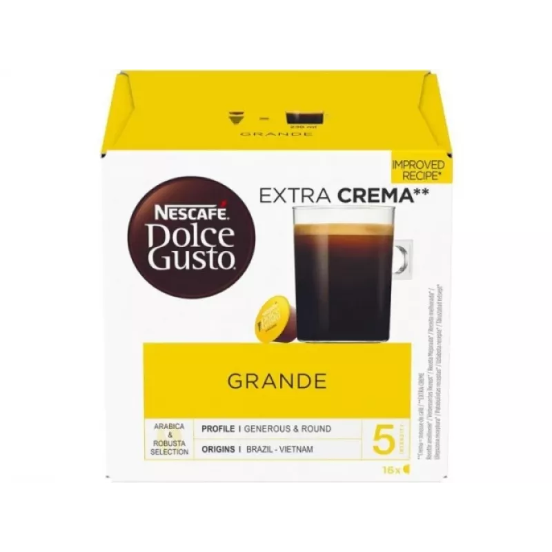 Nescafe Dolce Gusto Grande kavos kapsulės, 16 vnt.