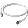 Easylan CP1KWBWBW0005 RJ45 tinklo kabelis, jungiamasis kabelis CAT 6a S/FTP 0,5 m baltas 1 vnt.