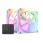 NZXT F140 RGB 140mm ventiliatorių dvynių paketas baltas