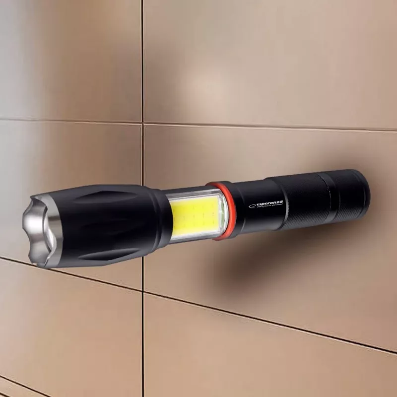 Rankinis žibintuvėlis Esperanza Dione Black LED