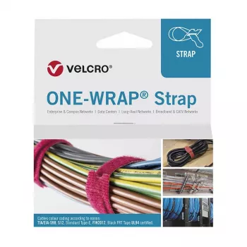 Dažnai atsegamas kabelių raištis Velcro ONE-WRAP 230×20 mm Polipropilenas, Geltona, 25 vnt.
