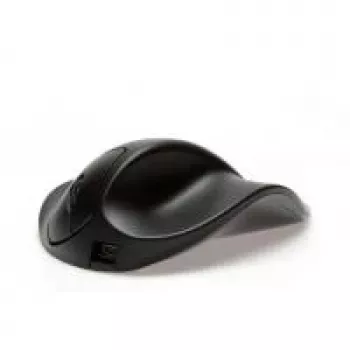 BakkerElkhuizen HandShoeMouse Small Wireless, dešinei rankai, optinis, RF belaidis, 1000 DPI, juoda