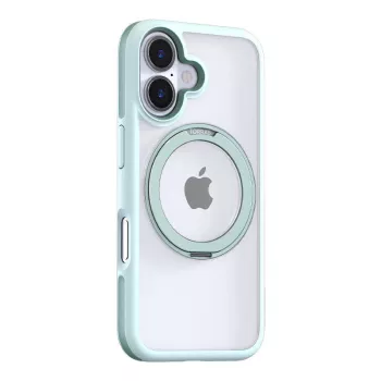 Apsauginis dėklas Torras Ostand R Fusion iPhone 16 — Žalias, plonas apsauginis dėklas su tiksliomis išpjovomis