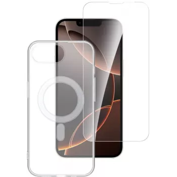 4smarts Premium - 360° apsaugos rinkinys - nugarėlė telefonui - suderinama su MagSafe - termoplastinis poliuretanas (TPU)