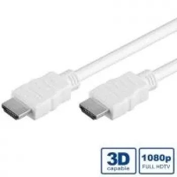 VALUE High Speed HDMI laidas - HDMI (M) - HDMI (M) - 1 m - ekranuotas - baltas (11.99.5701)