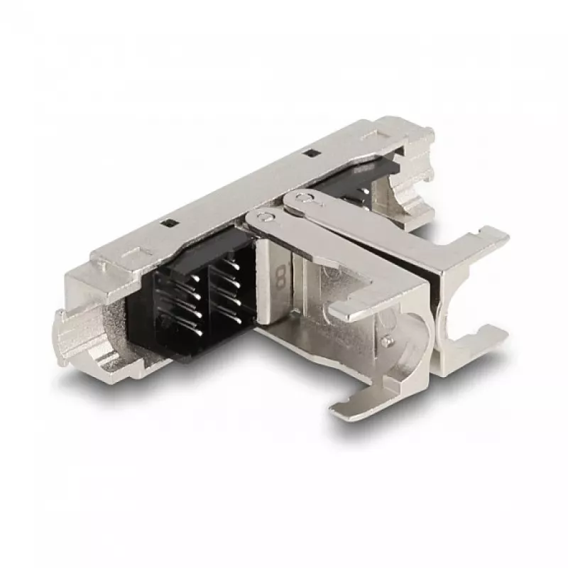 DeLOCK RJ45 jungtis LSA į LSA Cat.8.1 beįrankė juoda