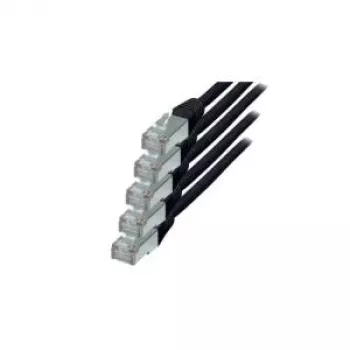 Tinklo kabelis S/CONN Juodas Cat6 S/FTP 0,5 m