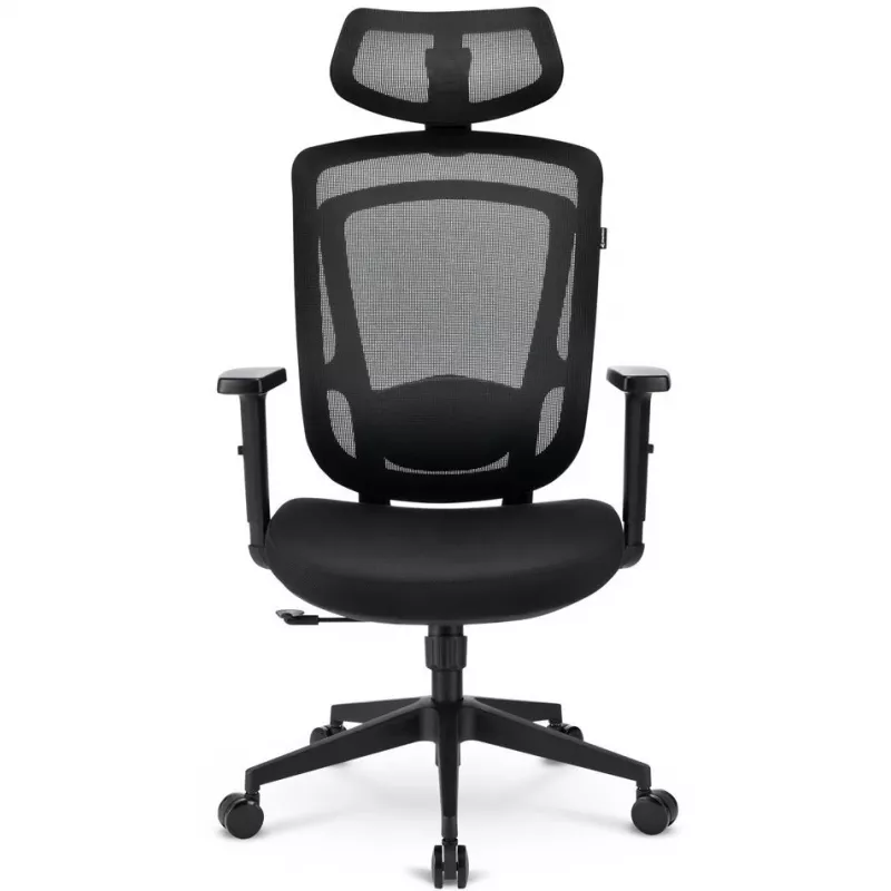 Biuro kėdė Sharkoon OfficePal C10 – juoda, ergonomiška, reguliuojamo aukščio
