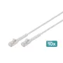 Digitus CAT 6A F-FTP lankstus jungiamasis kabelis, varinis, 3 m, pilkas, 10 vnt.