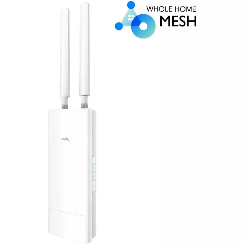 Cudy AP1300 Outdoor belaidis prieigos taškas AC1200, dual-band 2,4/5 GHz, 300/867 Mbps, IP65, PoE, 2 išorinės RP-SMA antenos