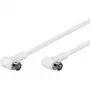Wentronic Goobay SAT kampinis jungiamasis kabelis, F-Quick, 100% ekranuotas, baltas, 1,5 m - F-Kištukas (Quick) 90° F-Kištukas (Quick) 90° (67341)