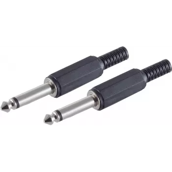 Kištukinis laido jungtis ShiverPeaks BS50500-2 6,3 mm juoda