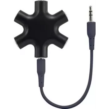 SpeaKa Professional SP-7870556 Laidinė sąsaja / lyties adapteris 3,5 mm 5x 3,5 mm juodas