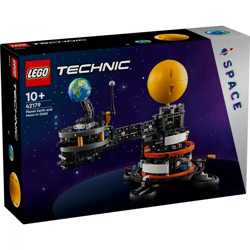 LEGO Technic Planeta Žemė ir Mėnulis Orbitoje Kosminis Žaidimų Rinkinys Vaikams Nuo 10 Metų Saulės Sistema Konstruktorius su Planetomis