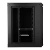 EXTRALINK LITE 9U 530×400 sieninis stelažo korpusas juodas su lentyna