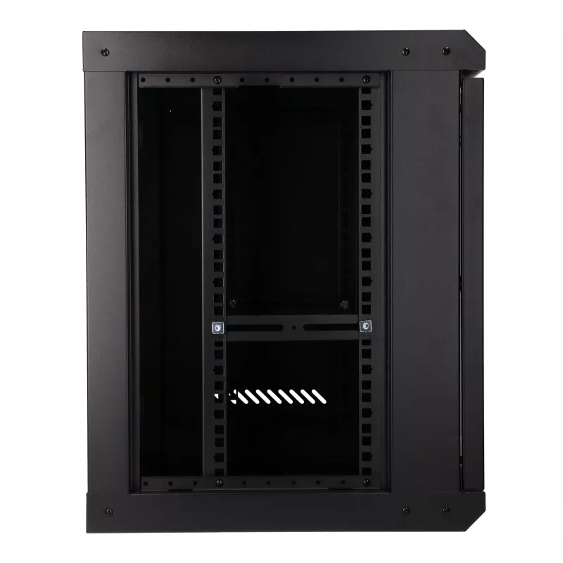 EXTRALINK LITE 9U 530×400 sieninis stelažo korpusas juodas su lentyna