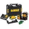Lazerinis nivelyras DeWalt DCE089D1G18-QW žalias spindulys savaiminis niveliavimas 360° su imtuvo suderinamumu