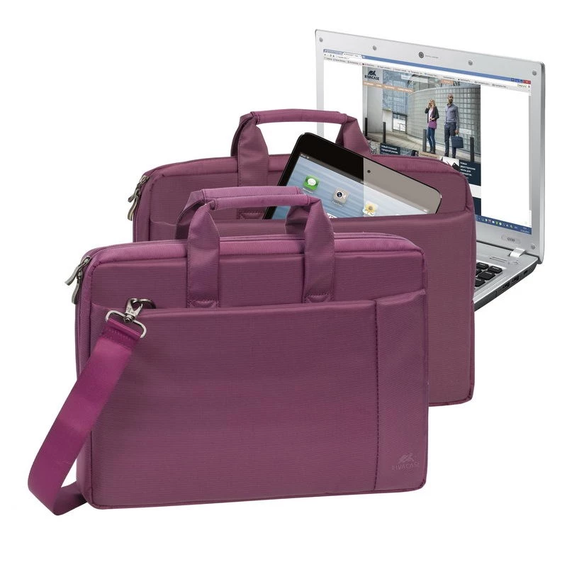 Rivacase 8231 39,6 cm (15,6 inch) Messenger dėklas Violetinė