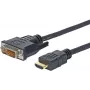 Vivolink PROHDMIDVI1.5 vaizdo kabelio adapteris 1,5 m HDMI DVI-D juodas