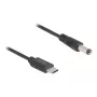 DeLOCK USB Type-C maitinimo laidas 1 m 5,5 x 2,1 mm vyriškas 5 V 1,5 A