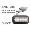 USB laidas DeLOCK EASY-USB 2.0-A 1m juodas