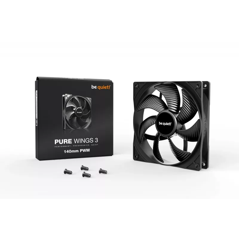 be quiet! Pure Wings 3 140mm PWM ventiliatorius 14 cm juodas 1 vnt.