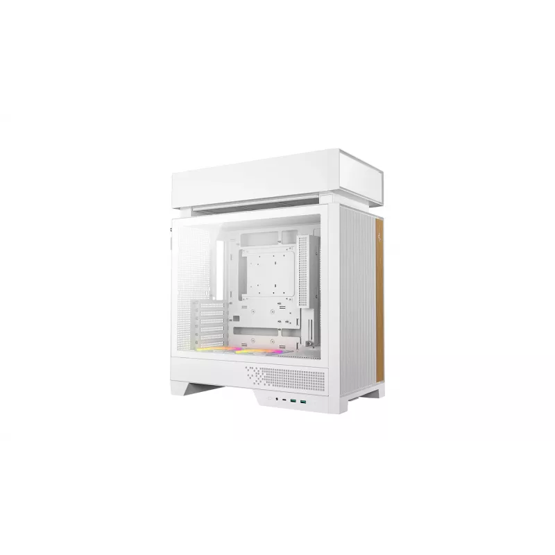 Korpusas DeepCool CL660 WH White — ATX/Micro-ATX/Mini-ITX, grūdintas stiklas, palaiko ATX/PS2/SFX/SFX‑L maitinimo šaltinius