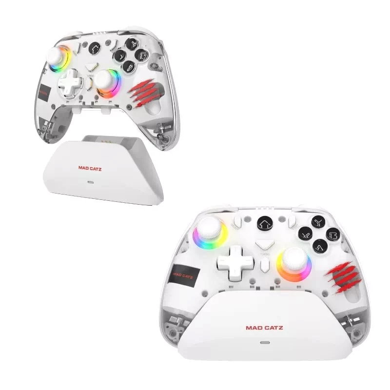 Žaidimų pultas Mad Catz C.A.T. 17 CUSTOMIZABLE – laidinis valdiklis su programuojamais mygtukais, ergonomiškas dizainas