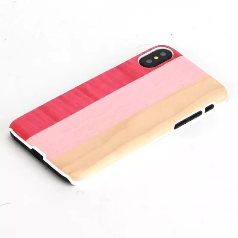 Apsauginis dėklas man and wood iPhone X/XS — pink pie white