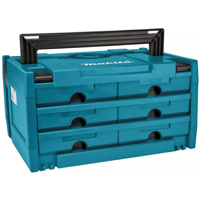 Makita MAKSTOR 3.6 dėžutė smulkioms detalėms, juoda, mėlyna