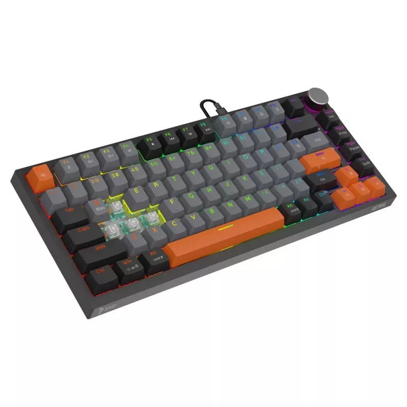Savio ASTRAL BLACK JADE 3 COLOURS klaviatūra žaidimams USB QWERTY US International
