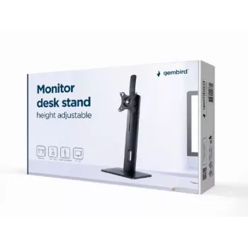Gembird MS-D1-01 reguliuojamo aukščio monitoriaus stovas juodas
