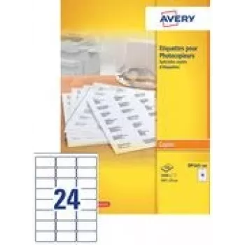 Lipnūs etikečių lapai Avery Laser Labels balti 105 x 58 mm DPS10 1000 vnt.