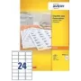 Lipnūs etikečių lapai Avery Laser Labels balti 105 x 58 mm DPS10 1000 vnt.
