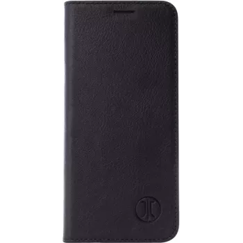 Apsauginis dėklas BookCase, skirtas Apple iPhone 17, jt berlin – juoda natūrali oda