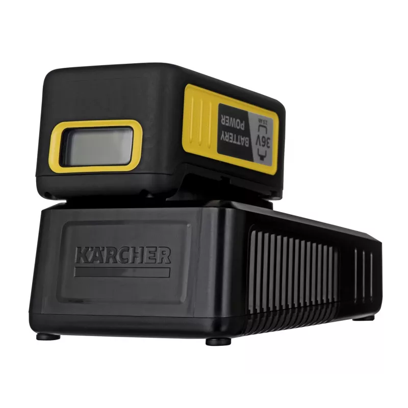 Akumuliatoriaus ir įkroviklio rinkinys Karcher Starter kit Battery Power 36/25 — 36 V, 2500 mAh, geltona