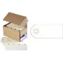 Bagazo etiketė agipa 120 x 57 mm, smėlio spalvos kartonas 160 g/m², su sutvirtinimo žiedais, neutrali, be vielos