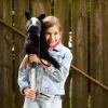 Žaislinis arkliukas ant lazdos HOPPIHORSE Hobby Horse A3 juodas