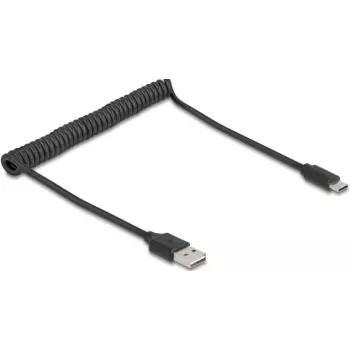 USB kabelis DeLOCK 90133 USB 2.0 0,8 m Juodas