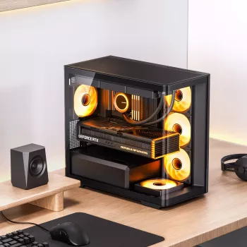 Kompiuterio korpusas Jonsbo D300 ATX juodas